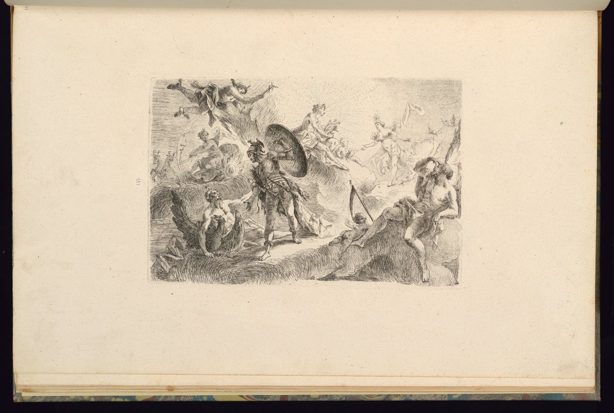 Suunnittelu Apollon kanssa tekijältä François de Cuvilliés the younger