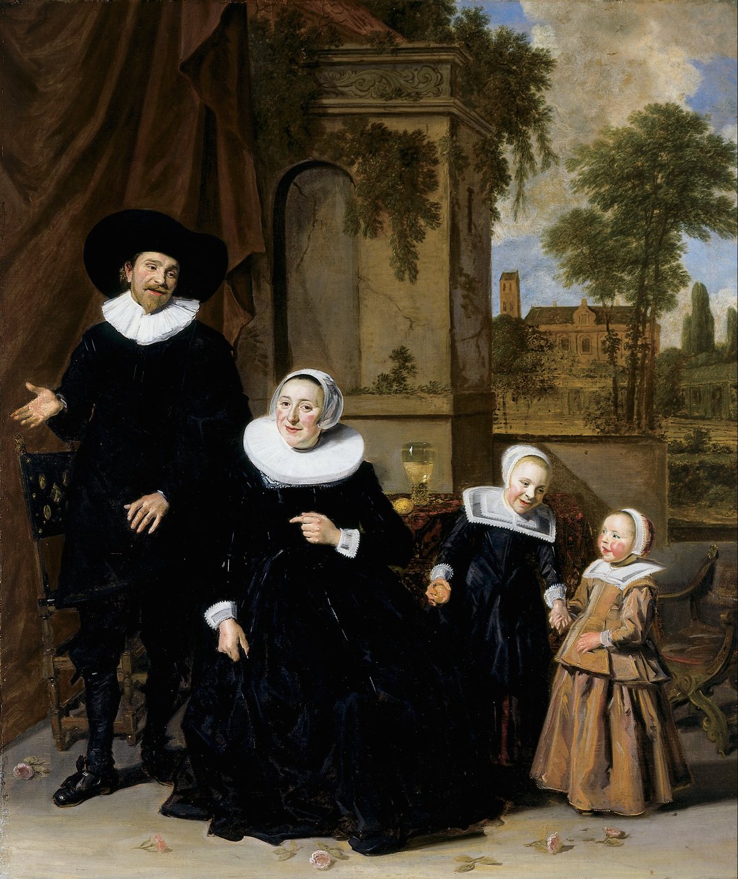 Hollantilaisen perheen muotokuva tekijältä Frans Hals