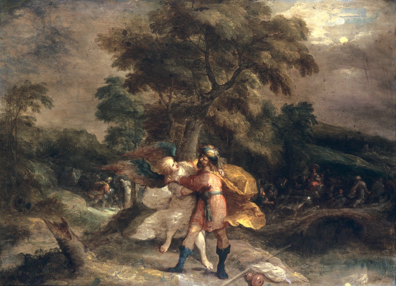Jaakob ja enkeli tekijältä Frans II Francken