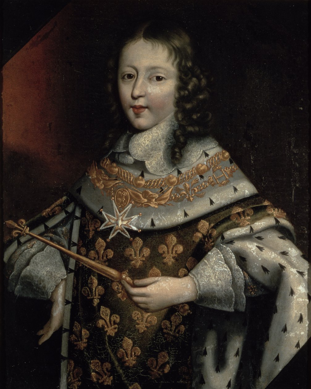Ludvig XIV:n (1638-1715) muotokuva poikana tekijältä Frans II Pourbus