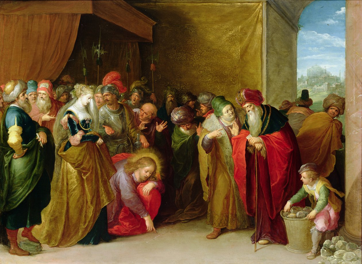 Kristus ja aviorikoksesta vangittu nainen tekijältä Frans II Francken the Younger