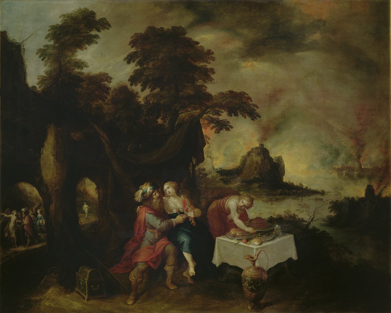 Loot ja hänen tyttärensä tekijältä Frans II Francken the Younger
