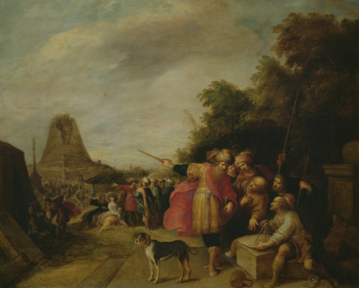 Baabelin tornin rakentaminen tekijältä Frans II Francken the Younger