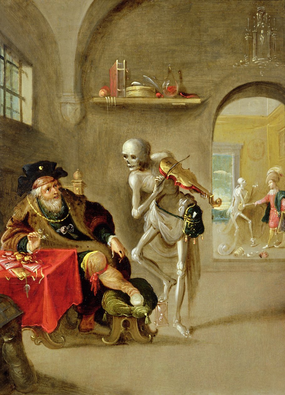 Kuoleman tanssi (öljy kuparilla) tekijältä Frans II Francken the Younger