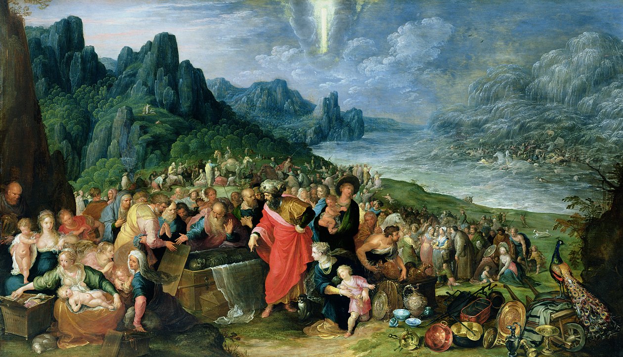 Israelilaiset Punaisen meren rannalla, 1621 tekijältä Frans II Francken the Younger