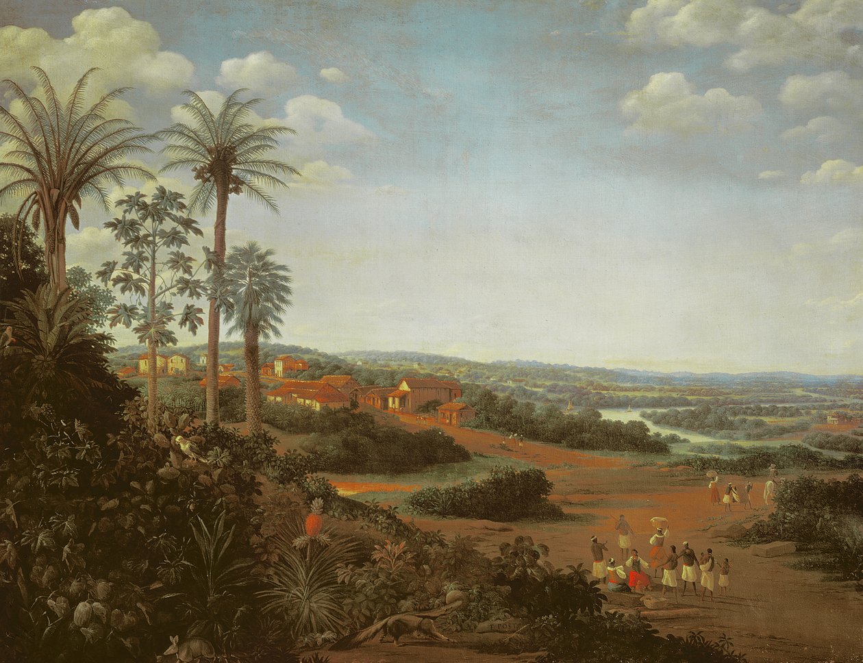 Serinhaemin kylä, Brasilia tekijältä Frans Post