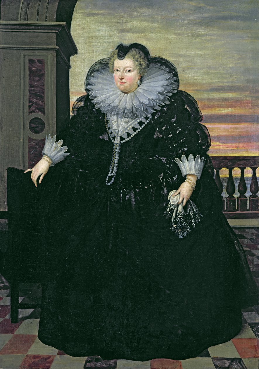Marie de Medici (1573-1642) Ranskan kuningatar, 1617 tekijältä Frans Pourbus the Younger