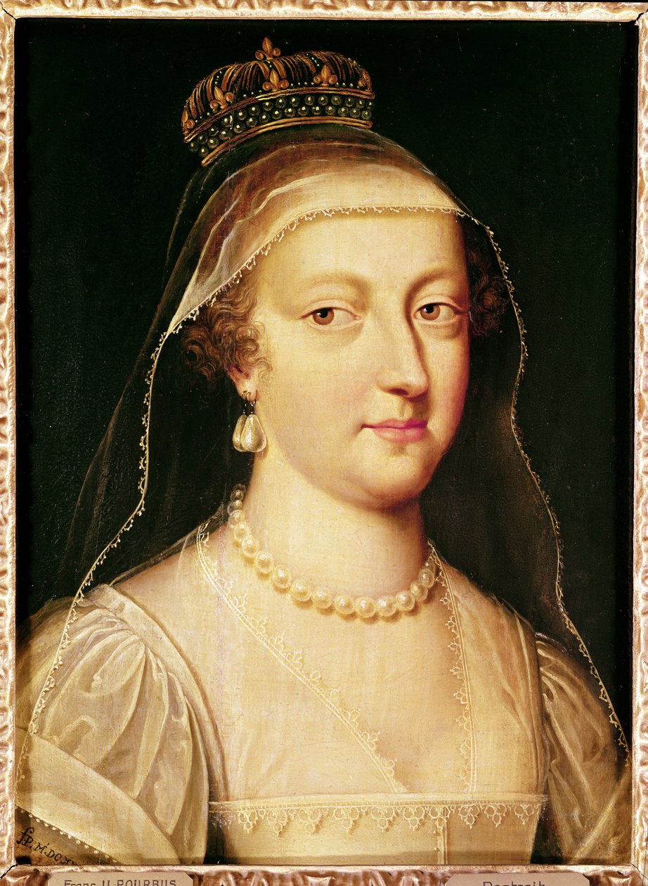 Itävallan Annen (1601-66), Espanjan Infantan, Ranskan ja Navarran kuningattaren muotokuva tekijältä Frans Pourbus the Younger