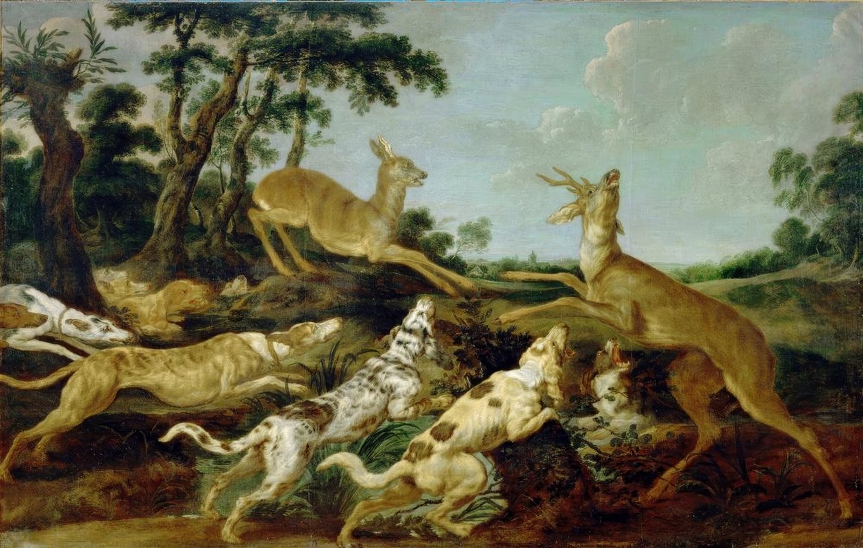Jagdszene tekijältä Frans Snyders or Snijders