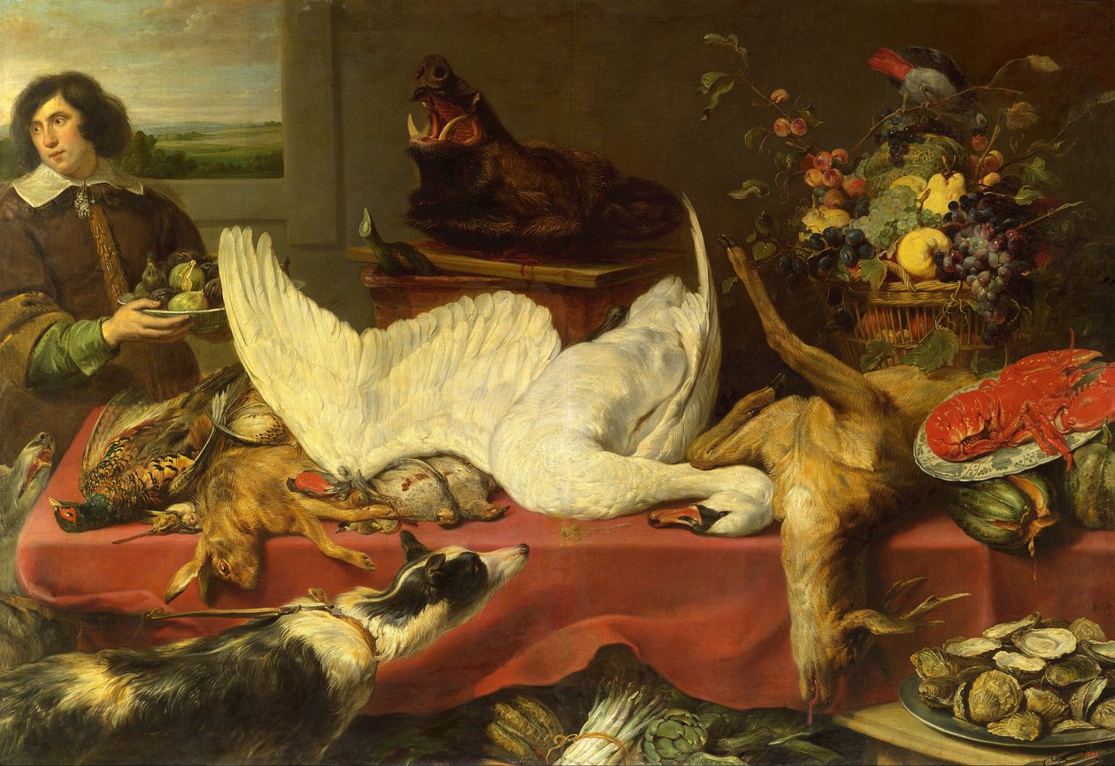 Asetelma joutsenen kanssa tekijältä Frans Snyders or Snijders