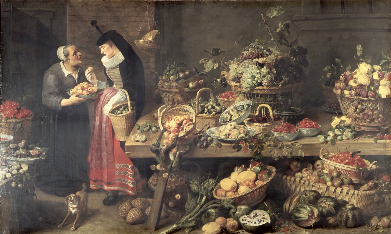 Hedelmäkioski, 1618-21 tekijältä Frans Snyders or Snijders