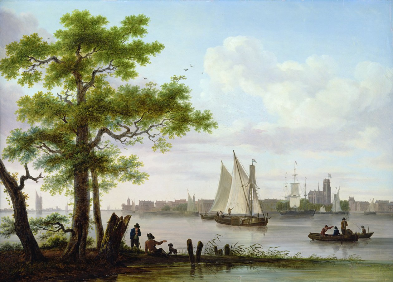 Kaupunki suistossa, n. 1801-02 tekijältä Frans Swagers