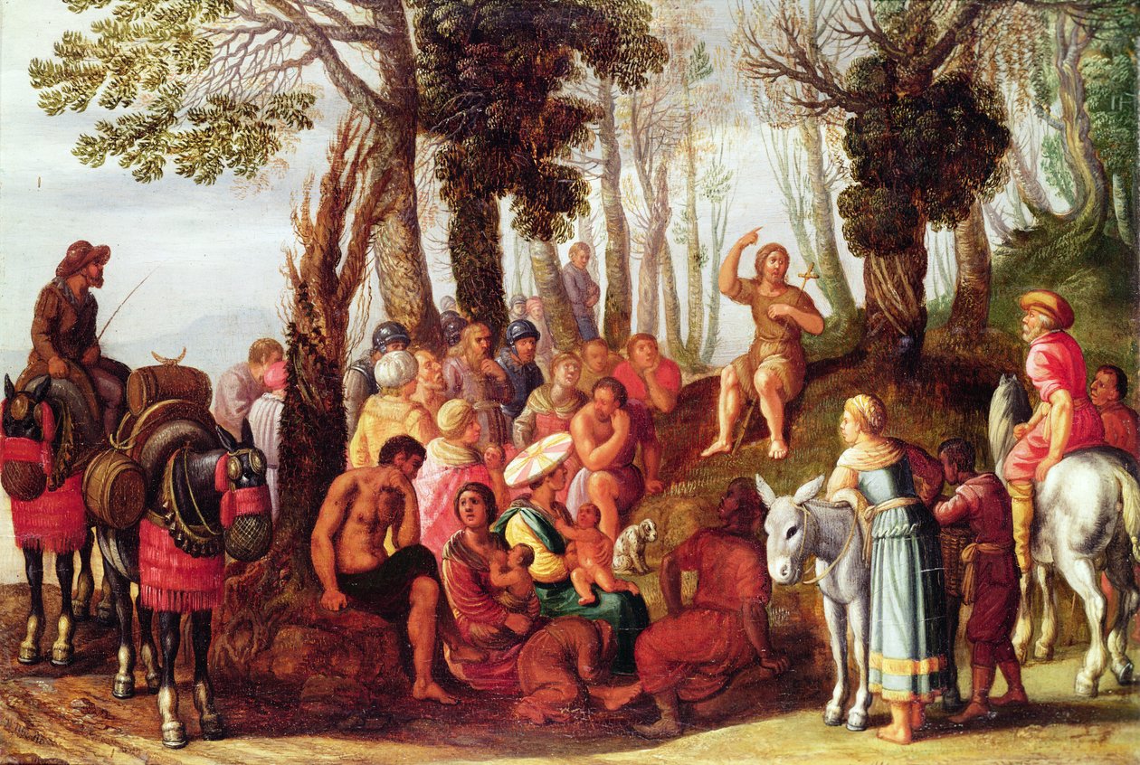 Johannes Kastaja saarnaa tekijältä Frans the Elder Francken