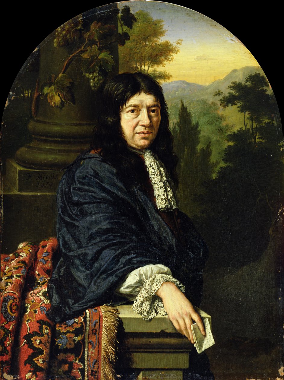 Tutkijan muotokuva, 1670 tekijältä Frans van Mieris