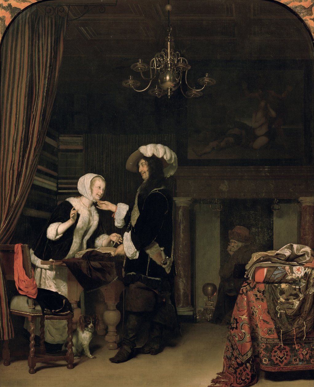 Cavalier kaupassa tekijältä Frans van Mieris