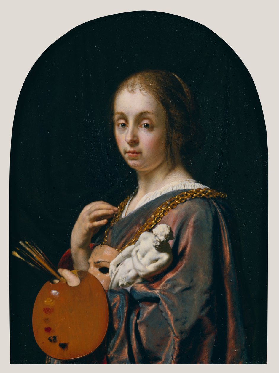 Pictura (maalauksen allegoria) tekijältä Frans van Mieris