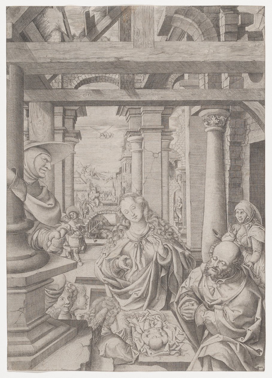 Paimenten palvonta, n. 1522-25. tekijältä Frans Crabbe van Espleghem