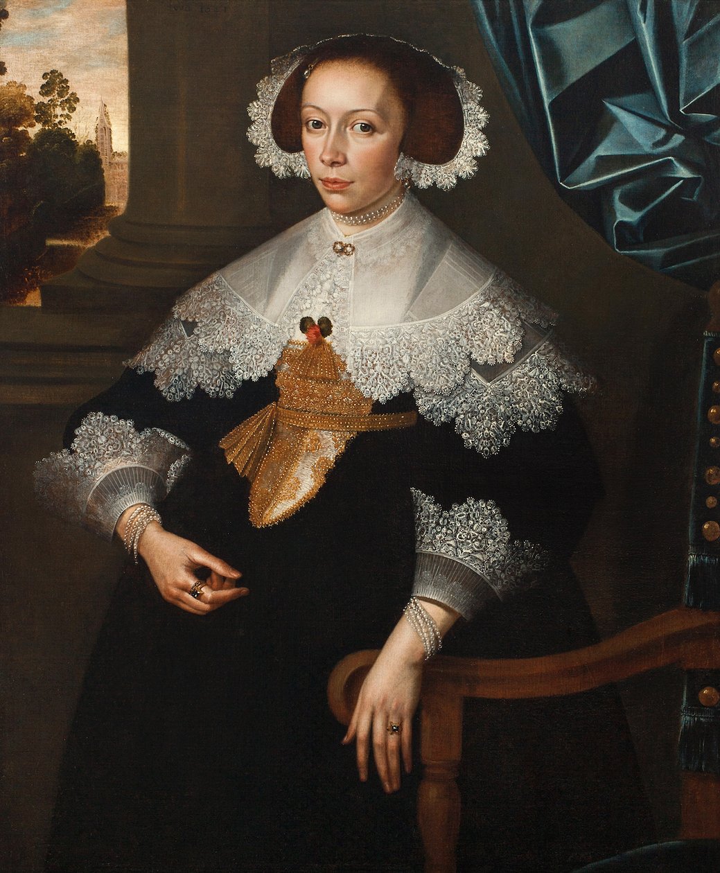 Muotokuva Firenze-Marguerite de Renesse-Warfuséesta, Grimbergenin kreivitär, 1641 (pari 3114329) tekijältä Frans Denys