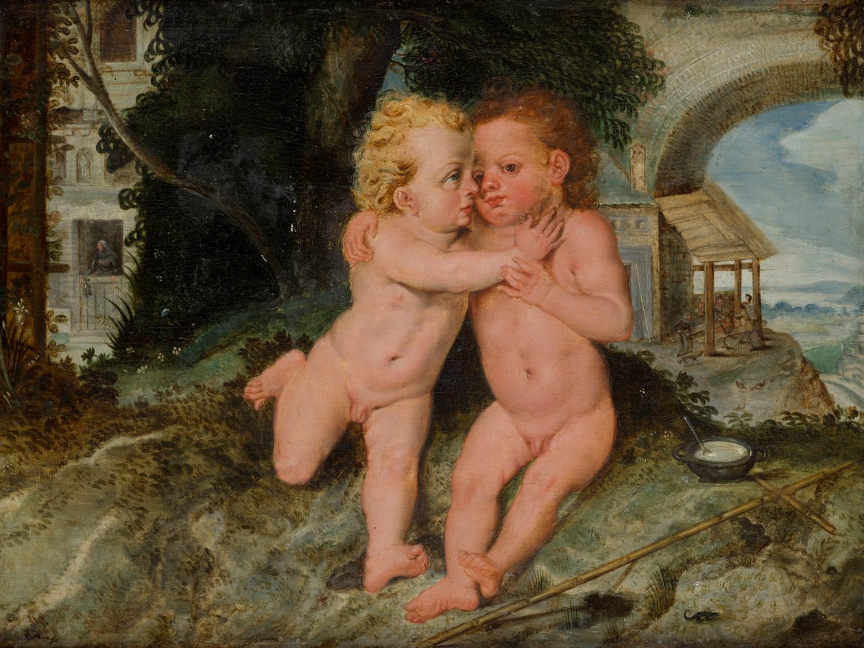 Kristus-lapsi Johannesknabenin kanssa tekijältä Frans Floris
