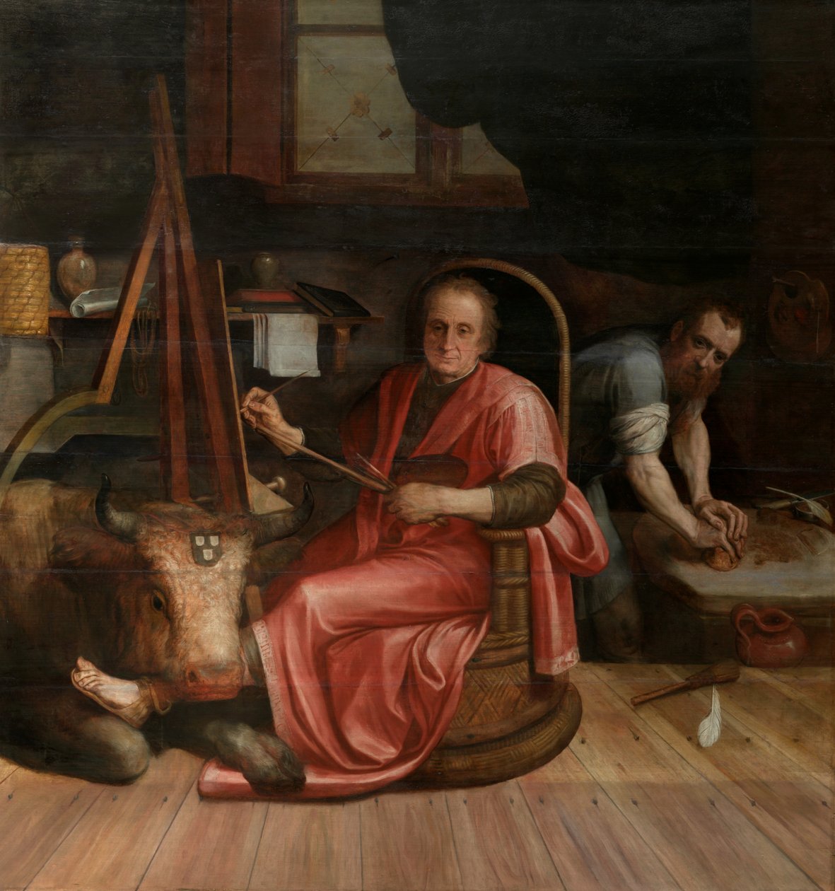 Pyhän Luukkaan maalaus Madonna tekijältä Frans Floris