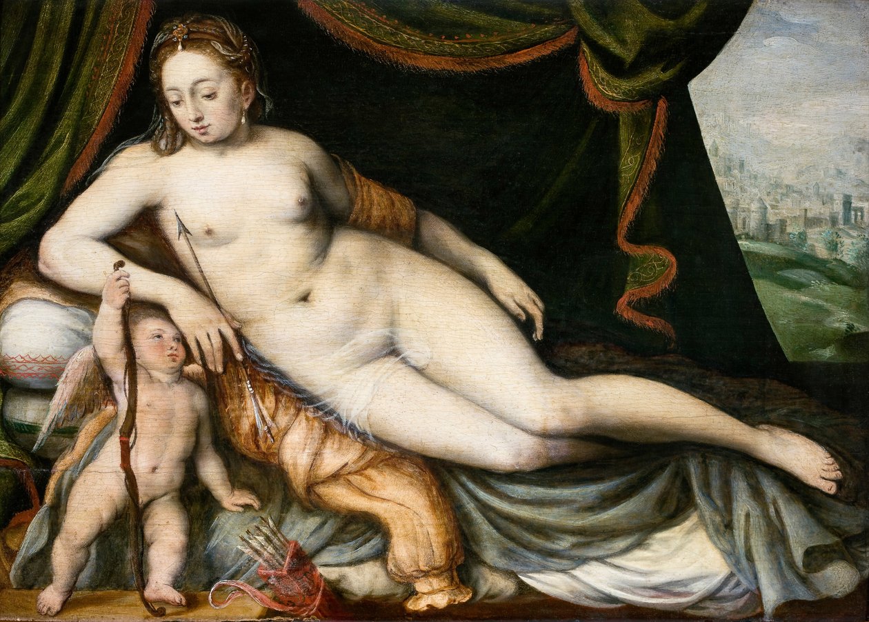 Venus ja Cupid tekijältä Frans Floris I