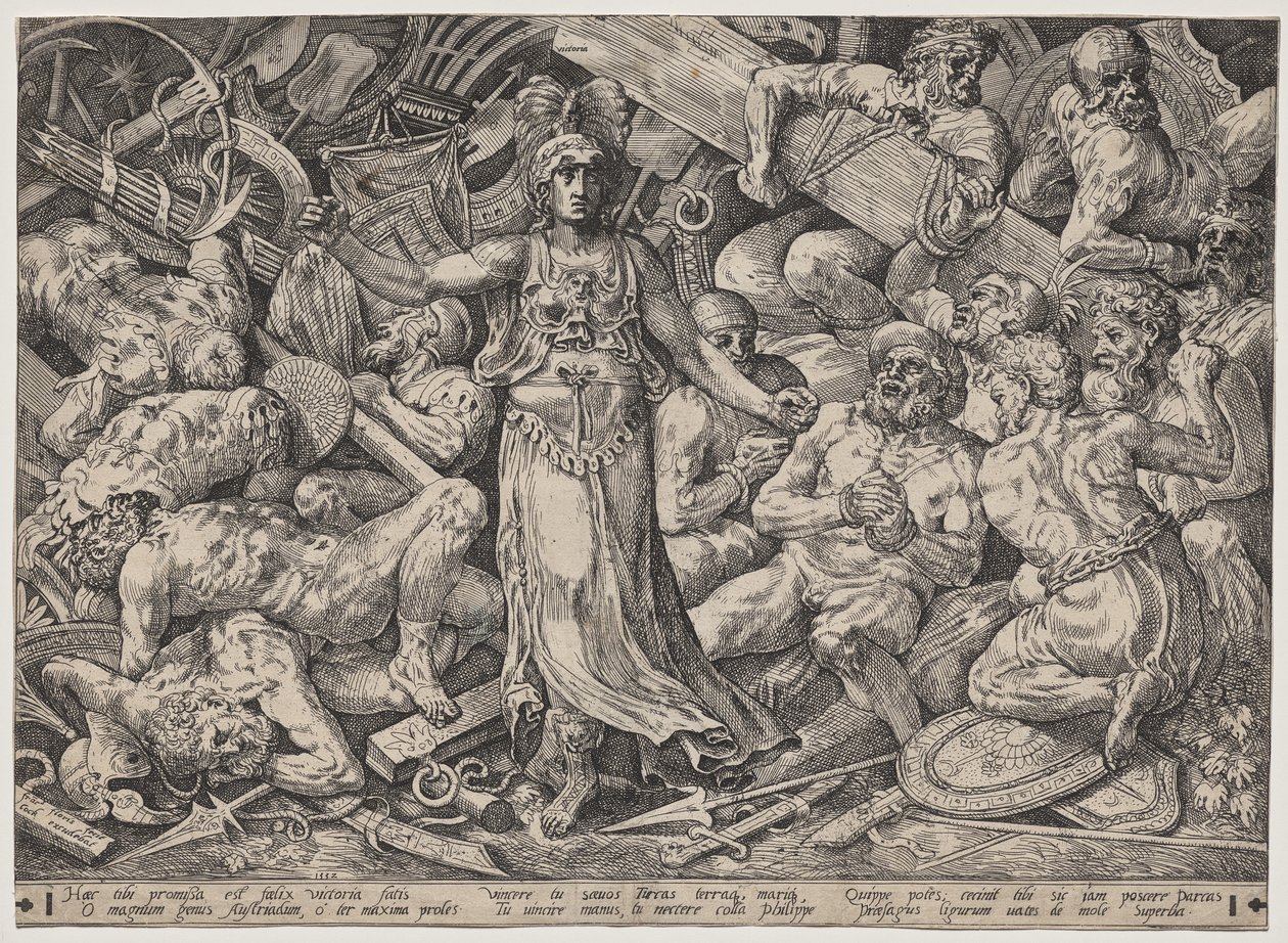 Voitto vankien ja palkintojen ympäröimänä tekijältä Frans Floris the Elder