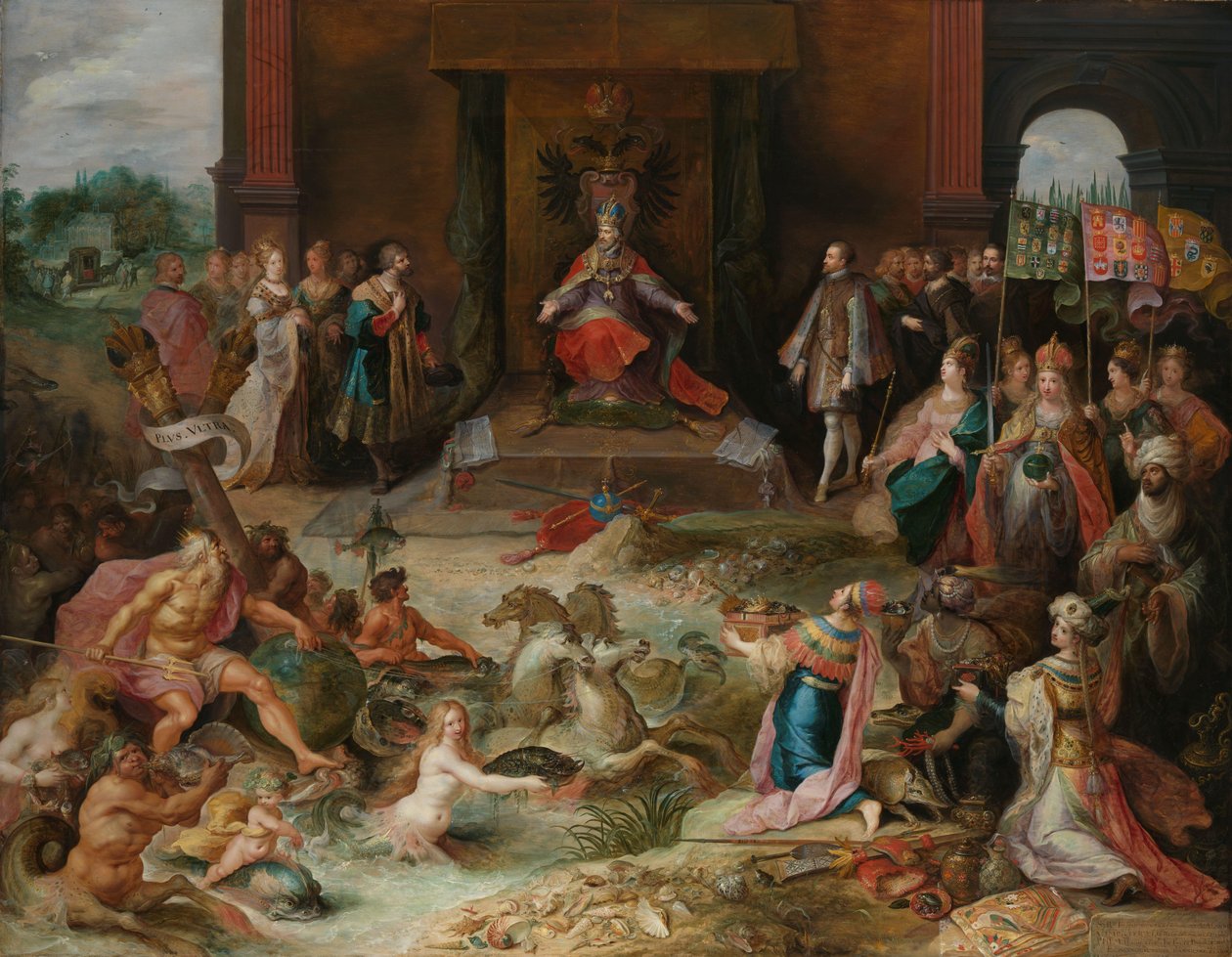 Allegoria keisari Kaarlen luopumisesta v. Brysselissä Allegoria keisari Kaarle V:n luopumisesta tekijältä Frans Francken (II)