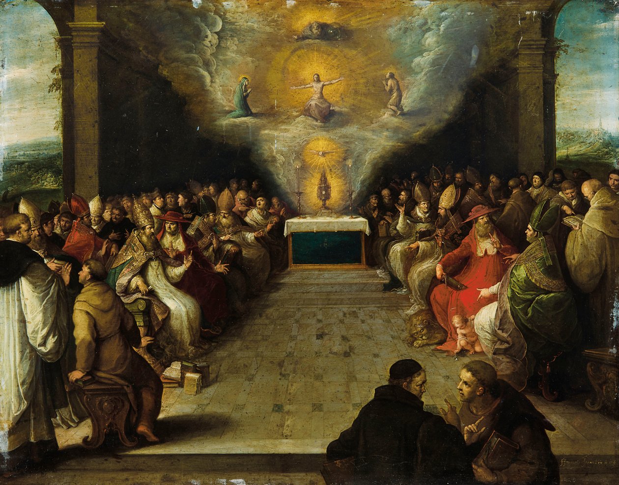 Pyhän sakramentin kiistäminen tekijältä Frans Francken the Younger