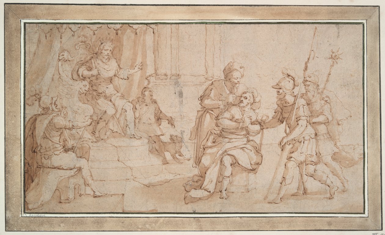 Locrin Zaleucuksen sokeuttaminen tekijältä Frans Francken the Younger