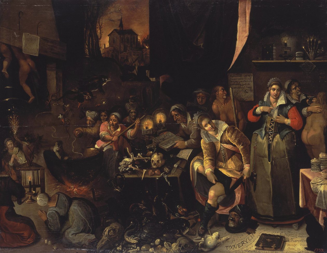 The Witches Kitchen, 1606 tekijältä Frans Francken the Younger