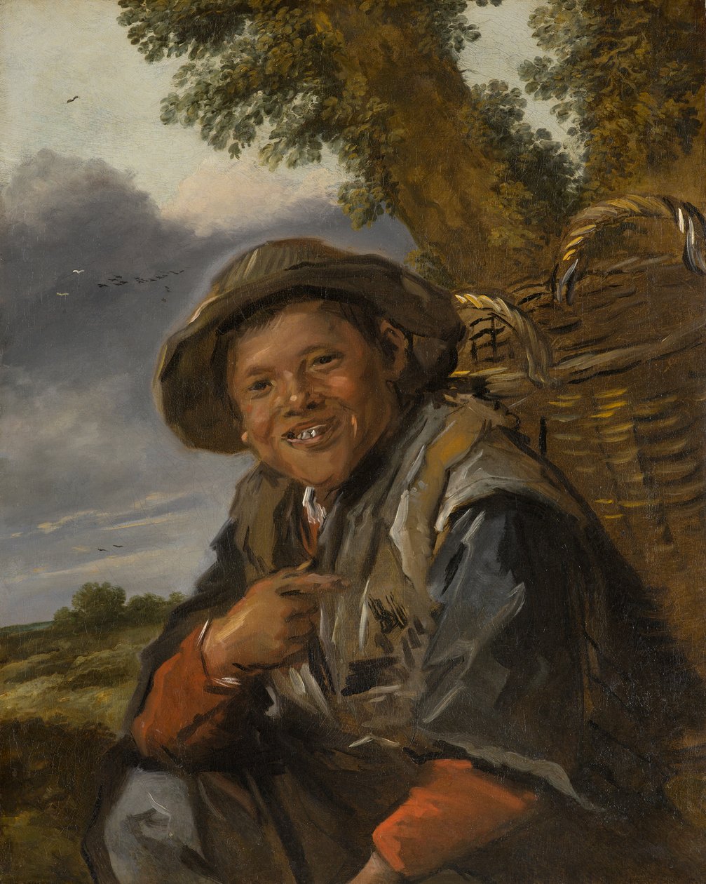 Fisherboy, noin 1635-1645 (tai myöhemmin) (öljy kankaalle) tekijältä Frans Hals