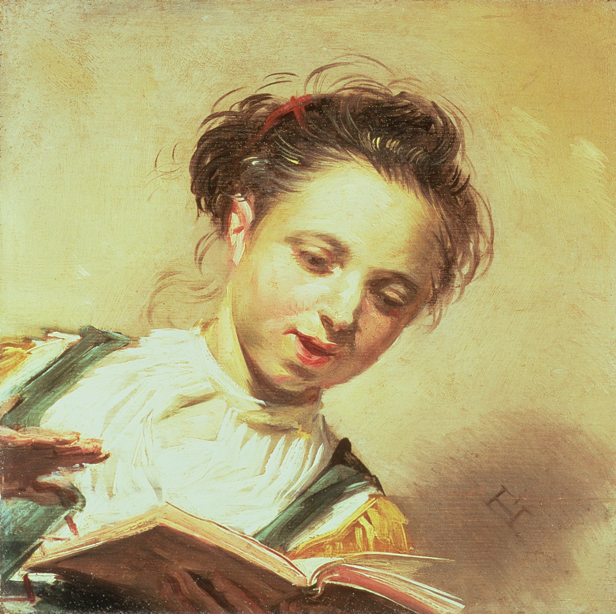 Tyttö Laulamassa tekijältä Frans Hals
