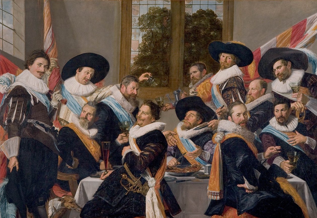 Calivermenin kansalaiskaartin upseerien juhlaillallinen tekijältä Frans Hals