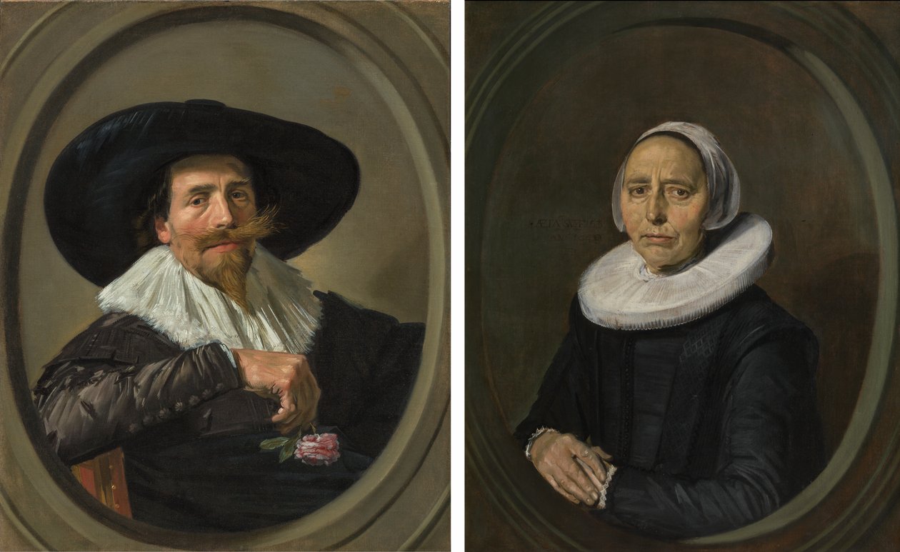 Frans Hals - Aviopari Pieter Dircksz Tjarck ja hänen vaimonsa l20022-b668k-riipukset tekijältä Frans Hals