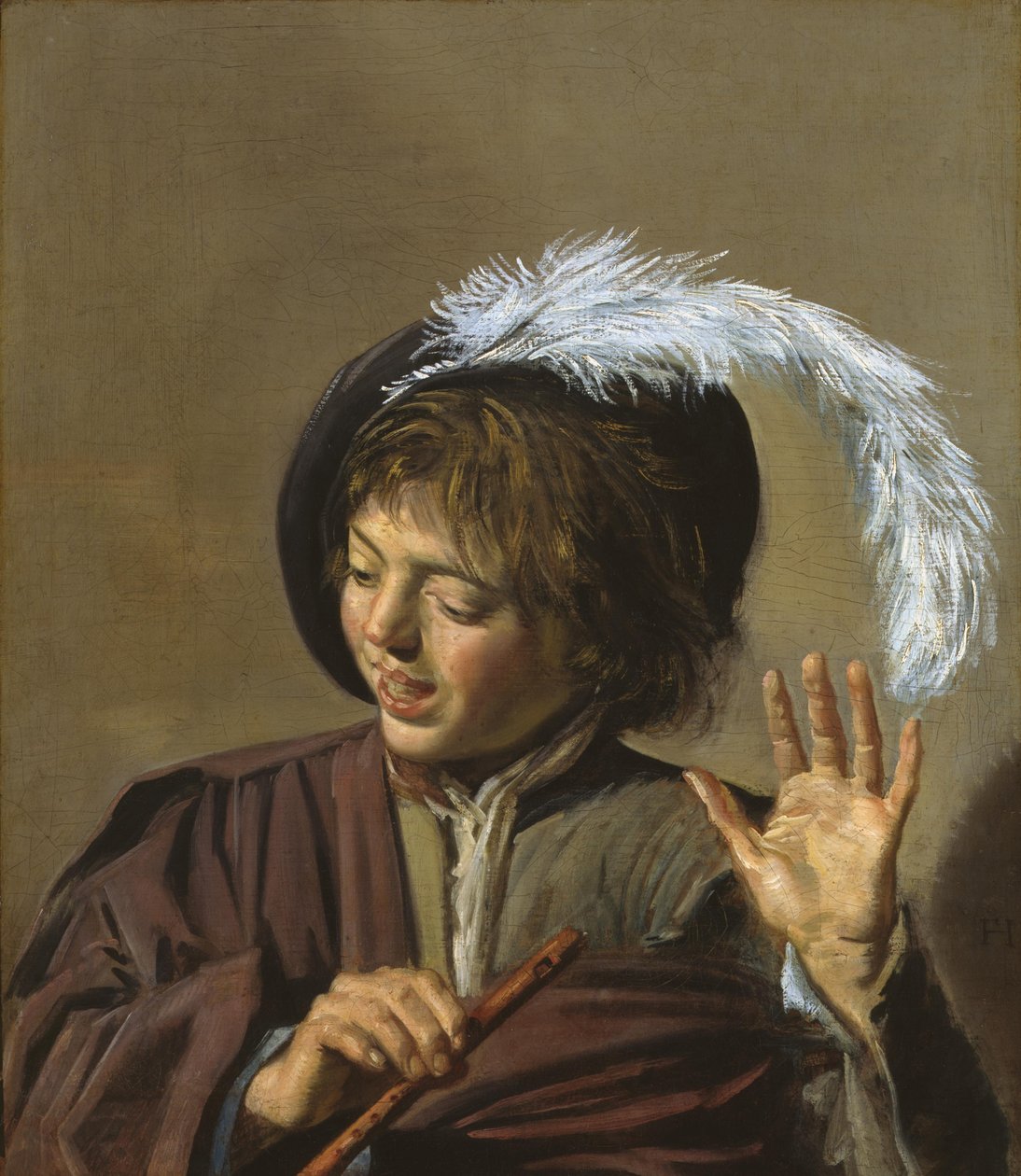 Poika huilun kanssa tekijältä Frans Hals
