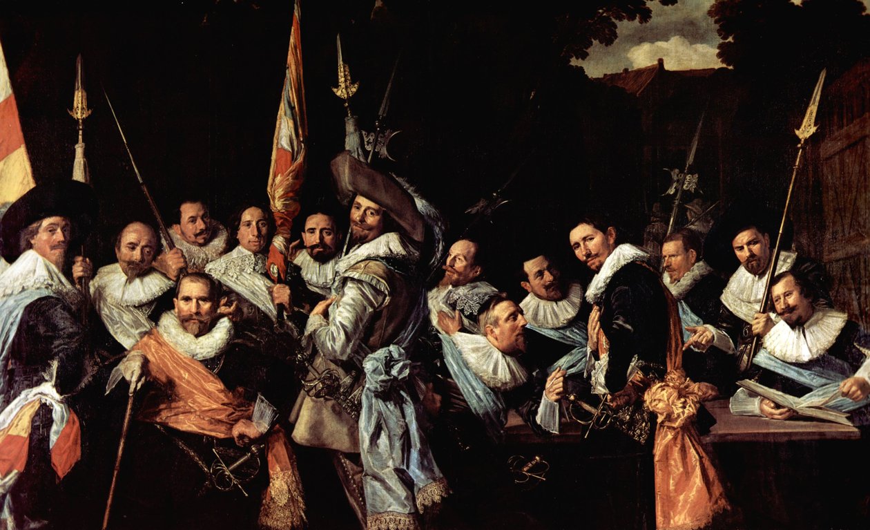Calivermenin kansalaiskaartin upseerien ja kersanttien kokous tekijältä Frans Hals