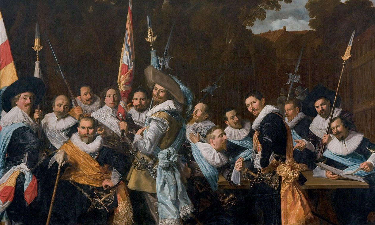 Calivermenin kansalaiskaartin upseerien ja kersanttien kokous tekijältä Frans Hals