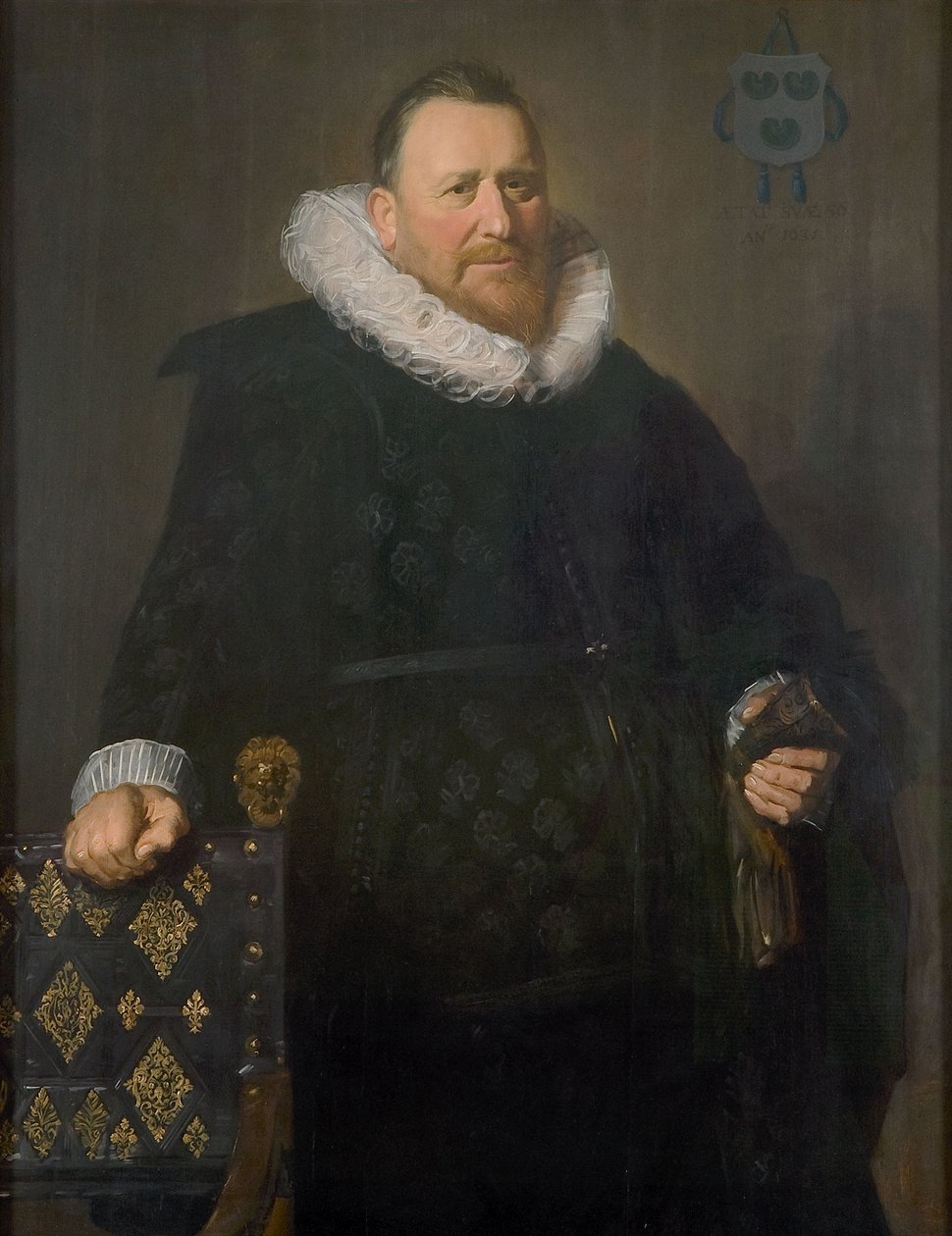 Nicholaes Woutersz. van der Meerin (1574-1637) muotokuva. tekijältä Frans Hals
