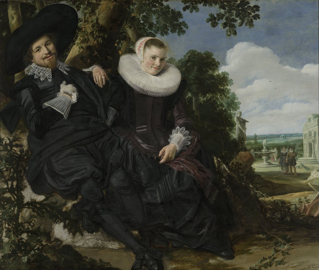 Muotokuva pariskunnasta, luultavasti Isaac Abrahamsz Massa ja Beatrix van der Laen, n. 1622 (öljy kankaalle) tekijältä Frans Hals