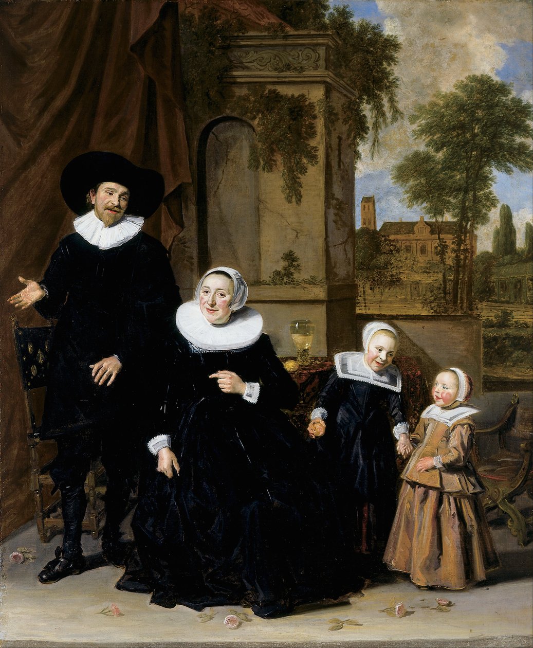 Hollantilaisen perheen muotokuva tekijältä Frans Hals