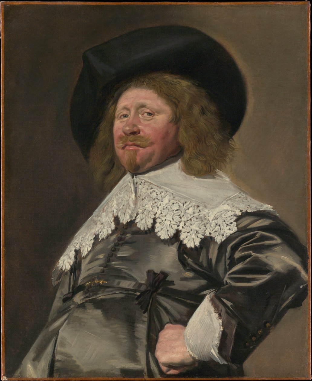 Miehen muotokuva, mahdollisesti Nicolaes Pietersz Duyst van Voorhout (syntynyt noin vuonna 1600, kuollut vuonna 1650) tekijältä Frans Hals