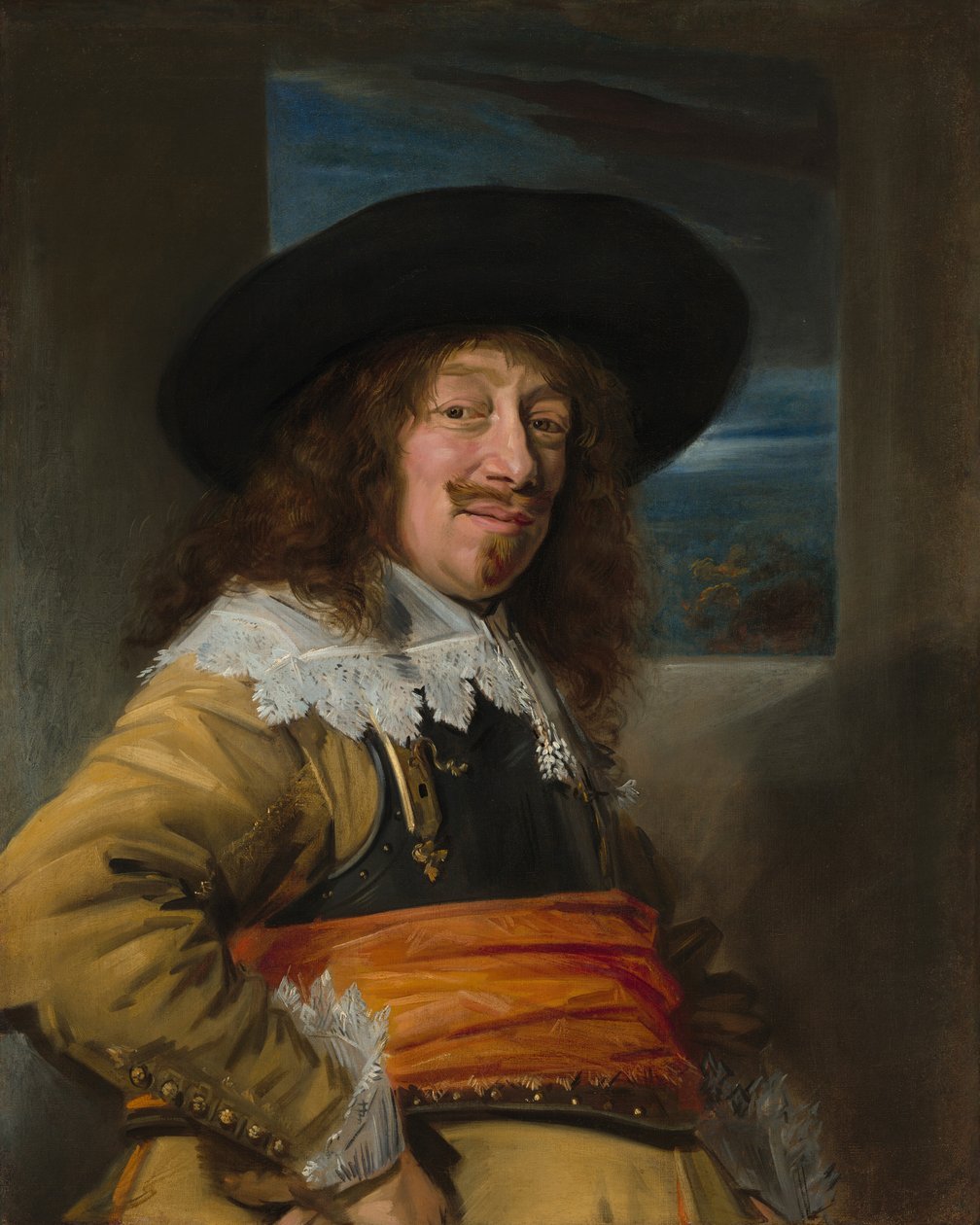 Haarlemin kansalaiskaartin jäsenen muotokuva tekijältä Frans Hals