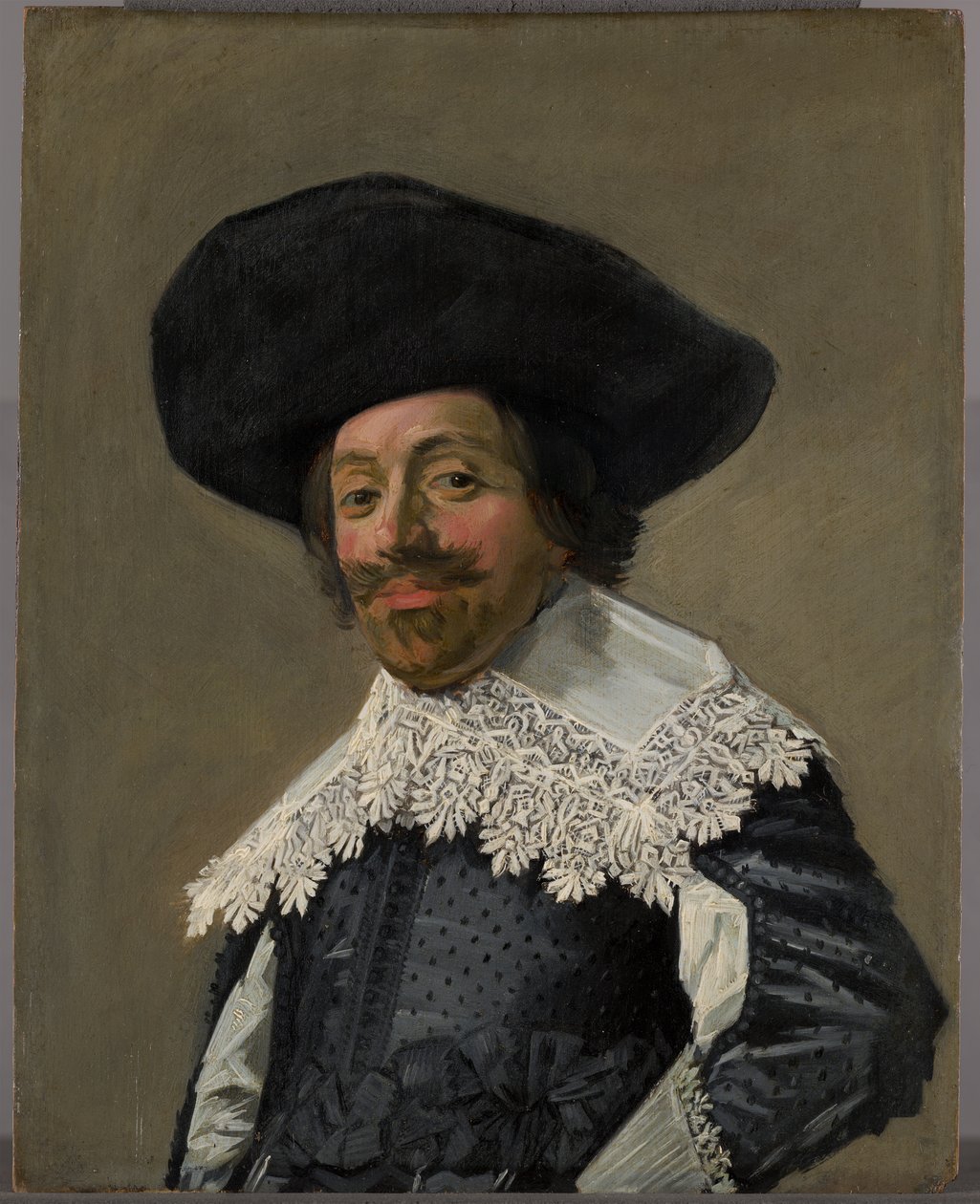 Hattupäisen miehen muotokuva tekijältä Frans Hals
