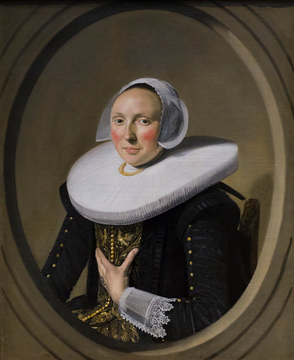 Naisen muotokuva (Marie Larp ), noin 1635-38 (öljy kankaalle). tekijältä Frans Hals