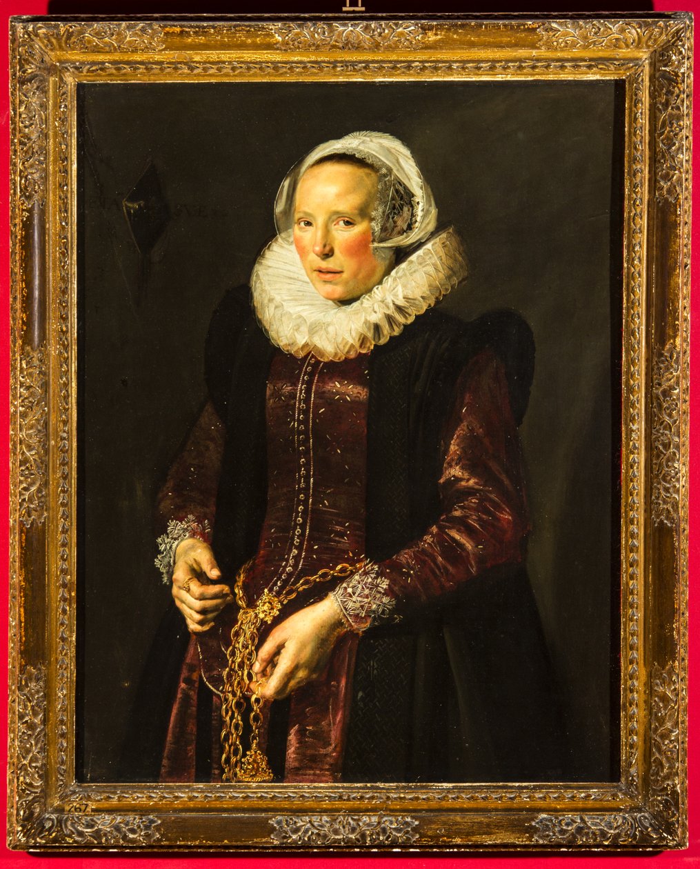 Naisen muotokuva, n. 1611 (öljy puulevylle) tekijältä Frans Hals
