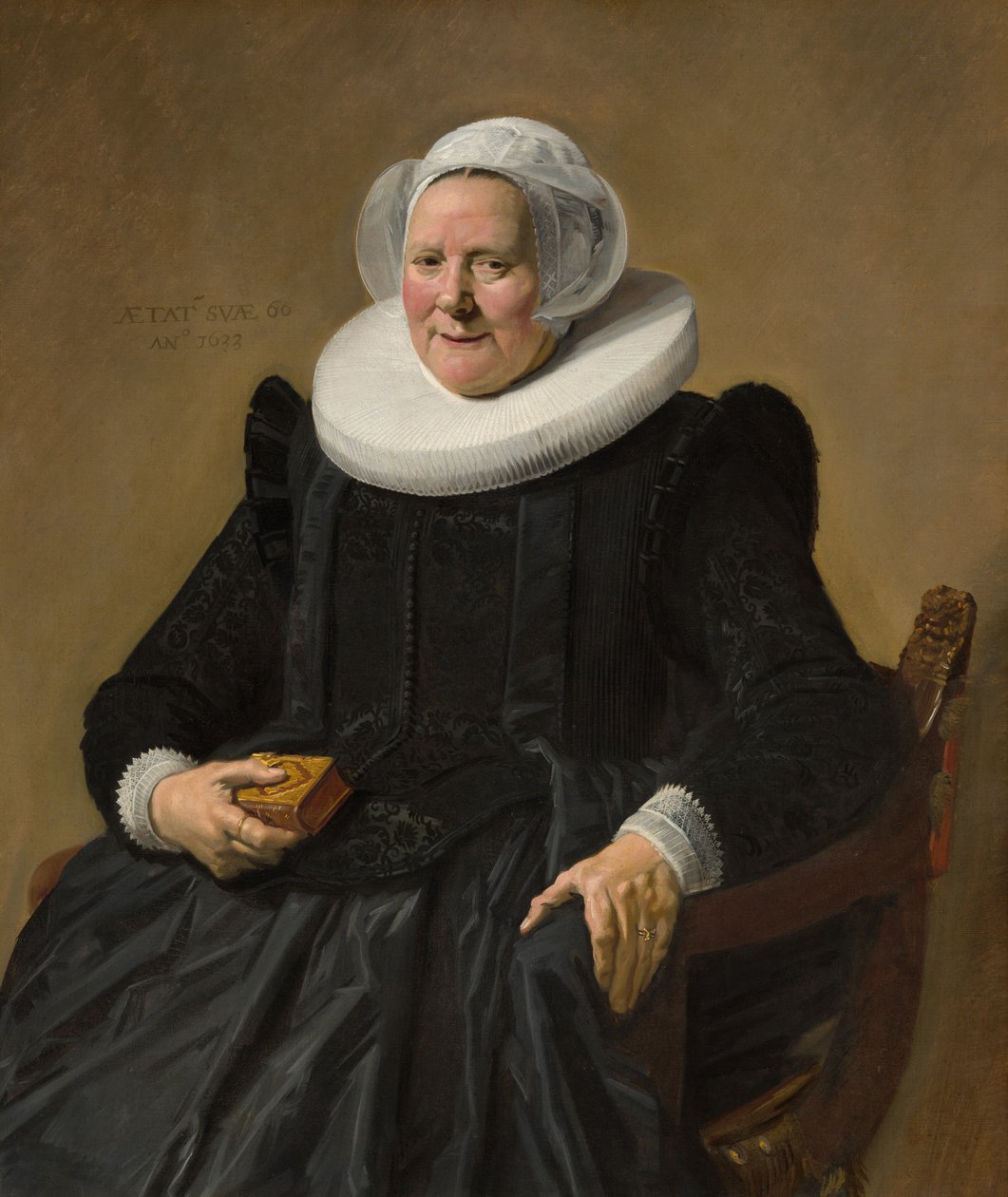 Vanhuksen naisen muotokuva tekijältä Frans Hals