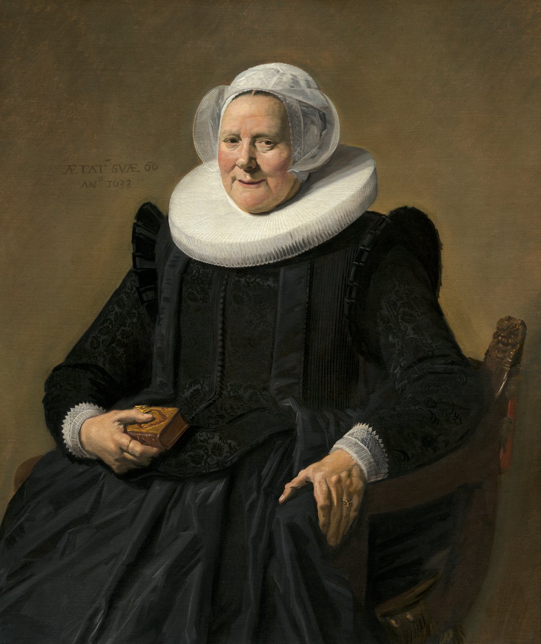 Vanhuksen naisen muotokuva tekijältä Frans Hals