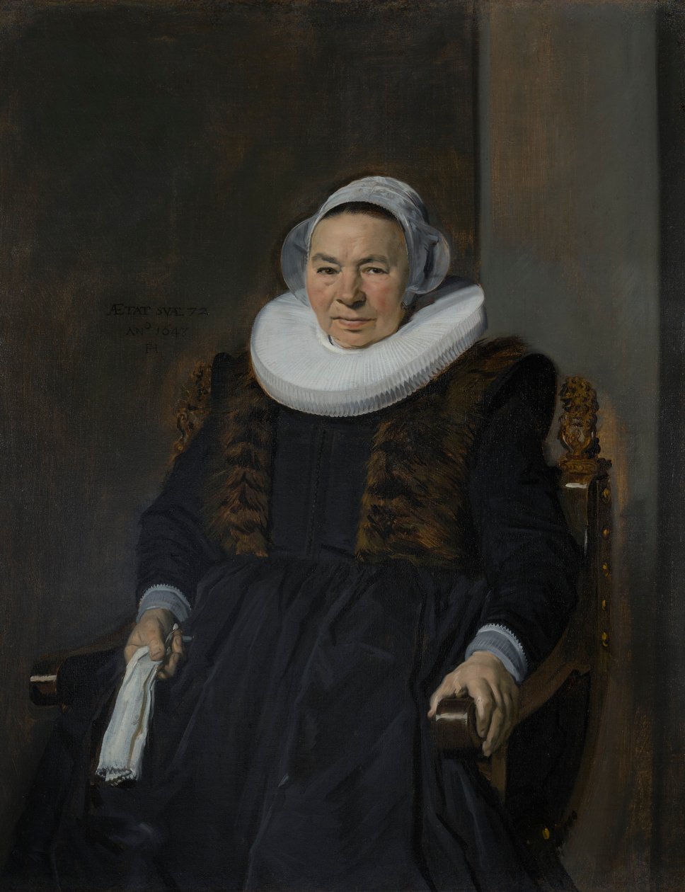 Muotokuva iäkkäästä naisesta, perinteisesti nimeltään Mevrouw Bodolphe tekijältä Frans Hals