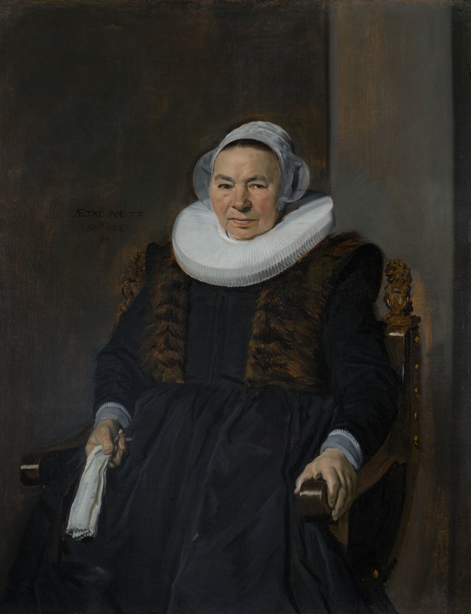 Iäkkään naisen muotokuva, perinteisesti kutsuttu rouva Bodolpheksi tekijältä Frans Hals