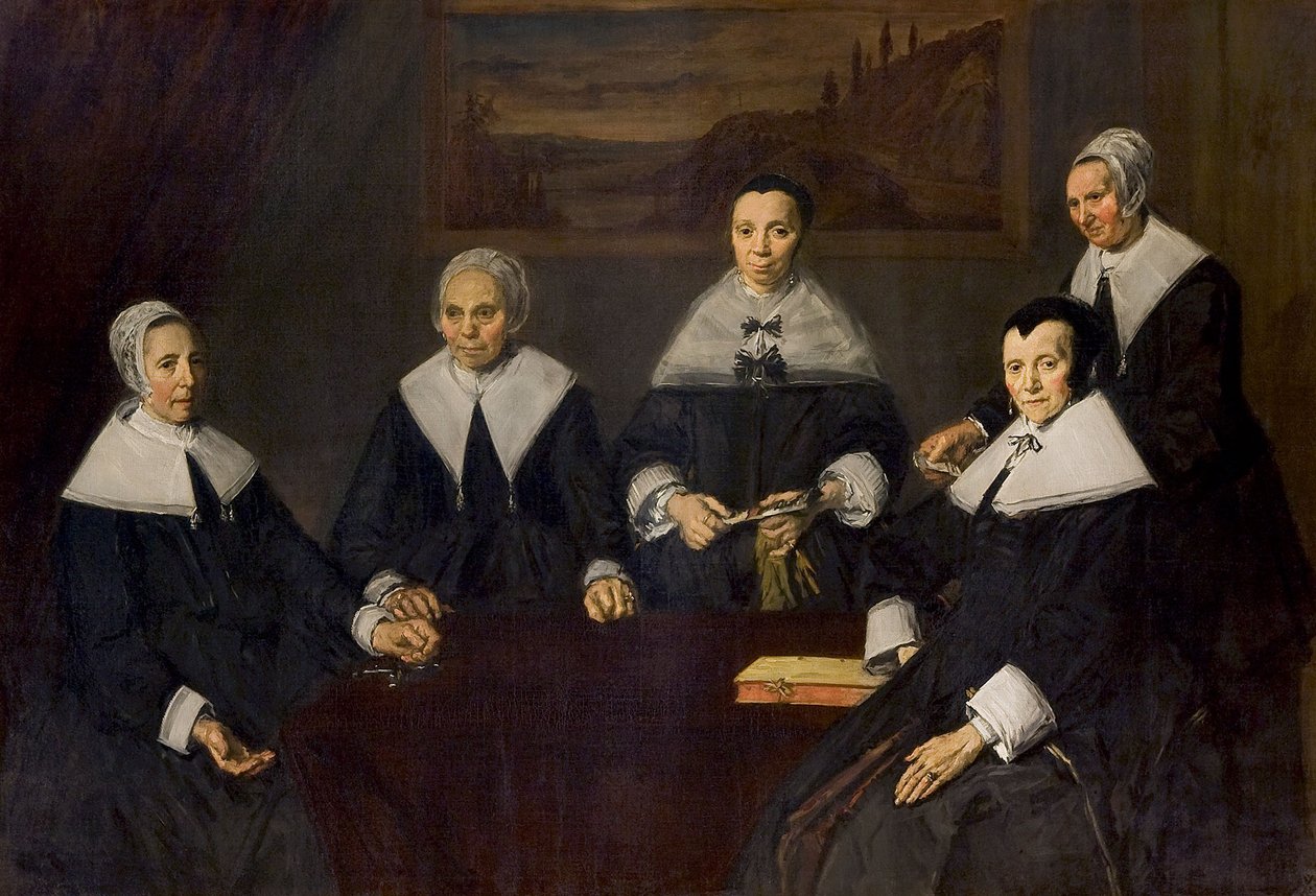 Vanhojen miesten almujen talon regentissat tekijältä Frans Hals